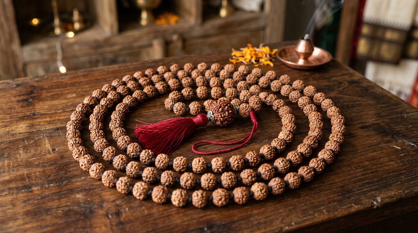 Rudraksha mala 108 beads
